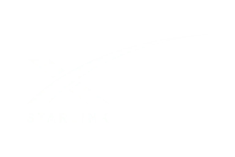 Starlink Satellite Constellation White Logo